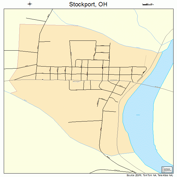 Stockport, OH street map