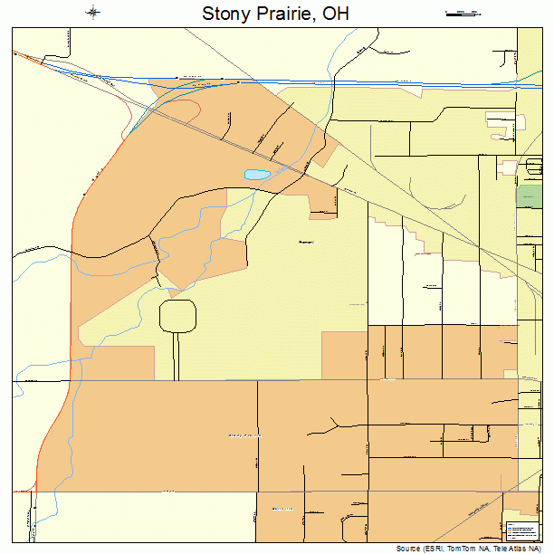 Stony Prairie, OH street map