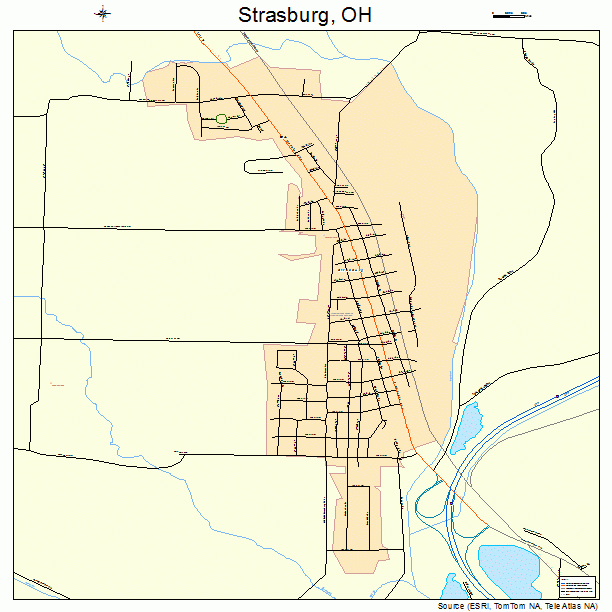 Strasburg, OH street map
