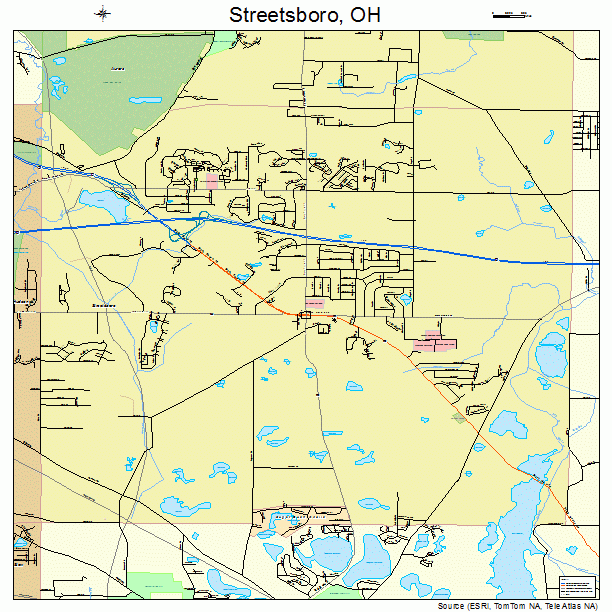 Streetsboro, OH street map