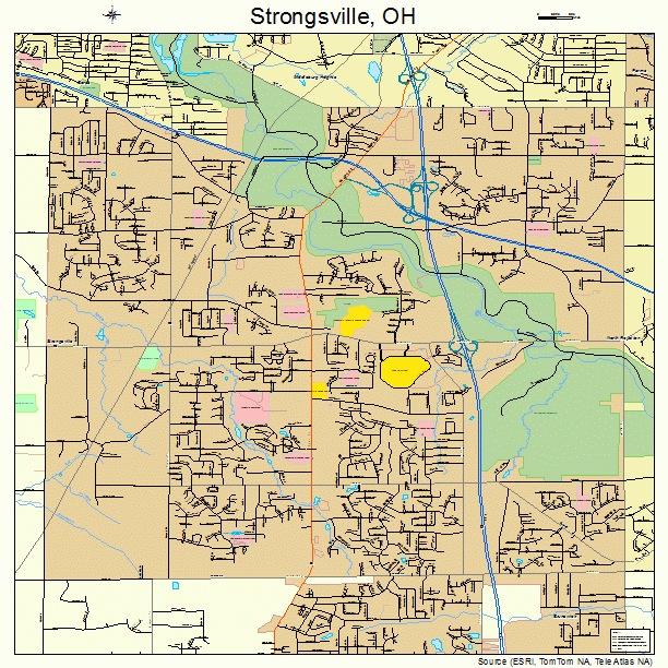 Strongsville, OH street map