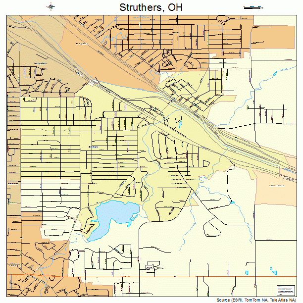Struthers, OH street map