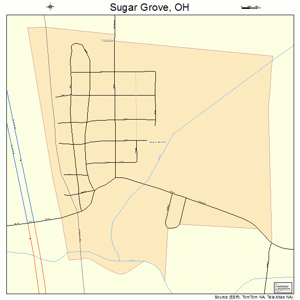 Sugar Grove, OH street map