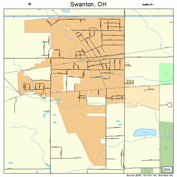 Swanton, OH street map