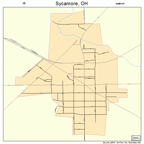 Sycamore, OH street map