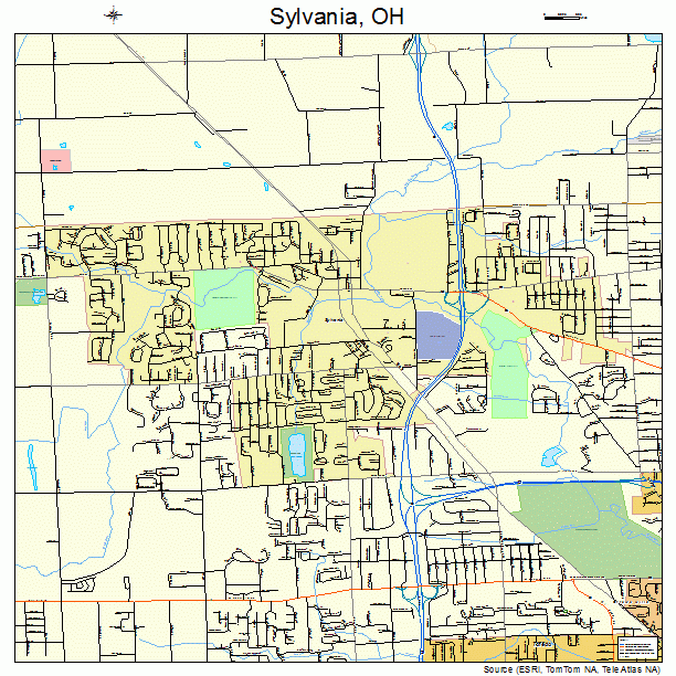Sylvania, OH street map