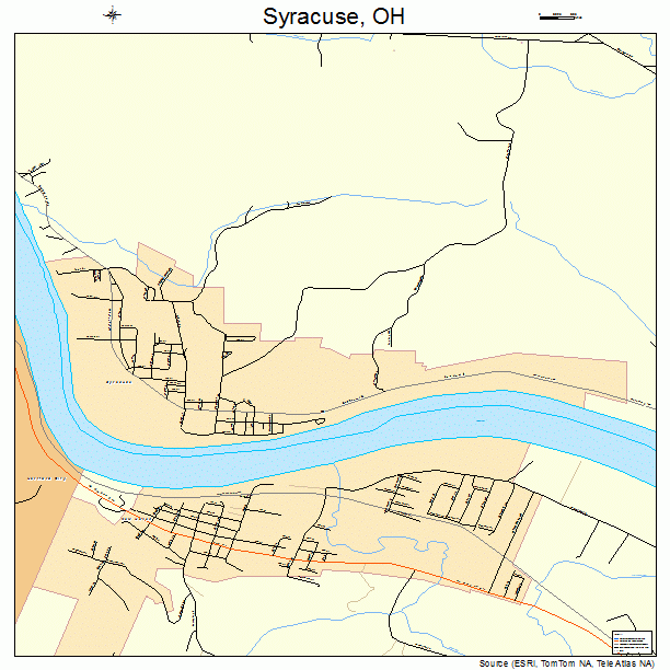 Syracuse, OH street map