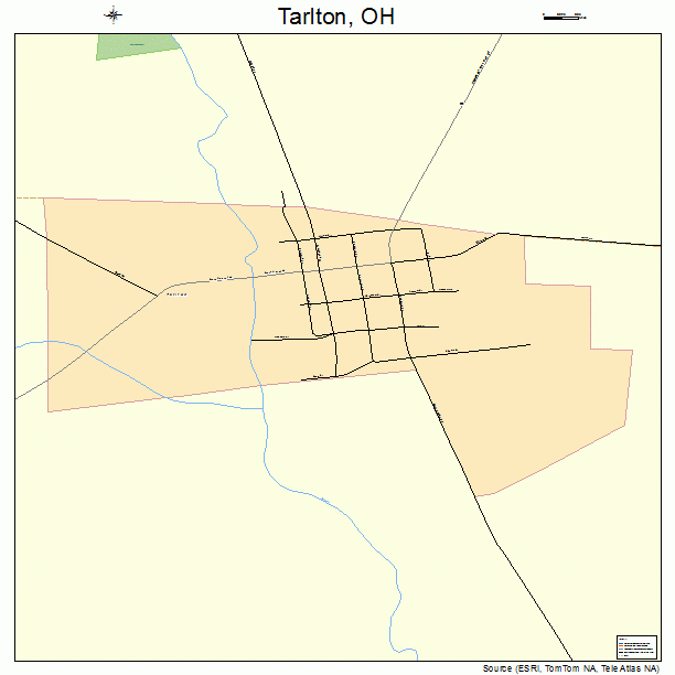 Tarlton, OH street map