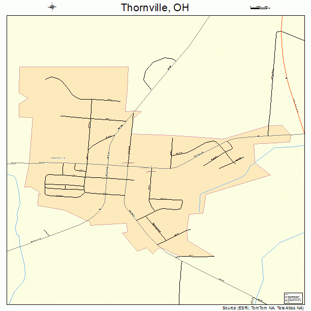 Thornville, OH street map