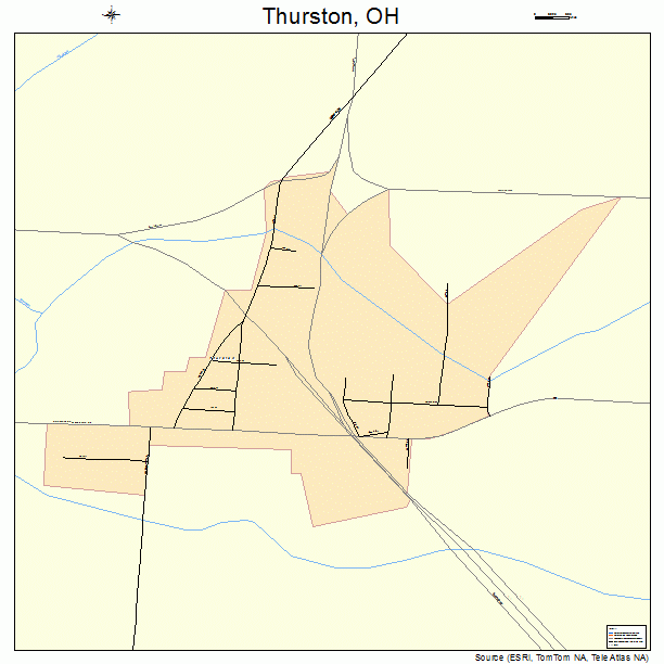 Thurston, OH street map