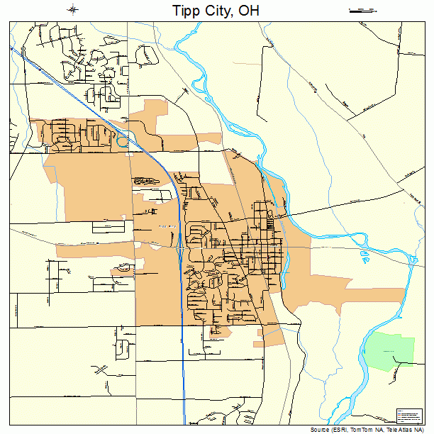 Tipp City, OH street map