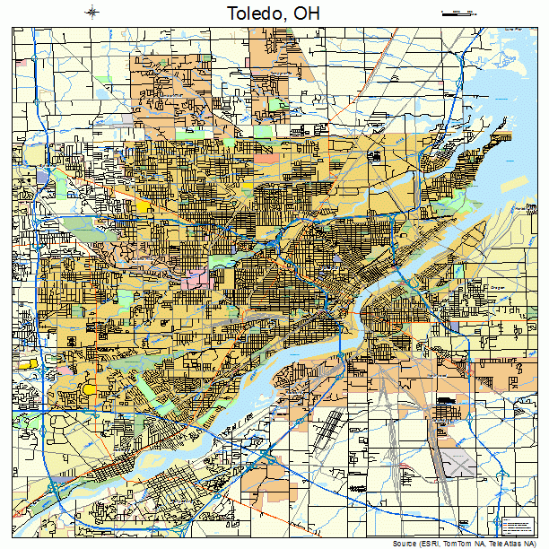 Toledo, OH street map