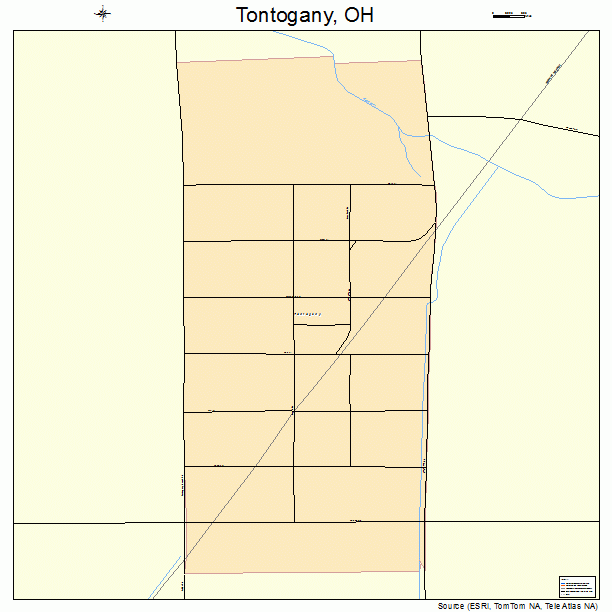 Tontogany, OH street map