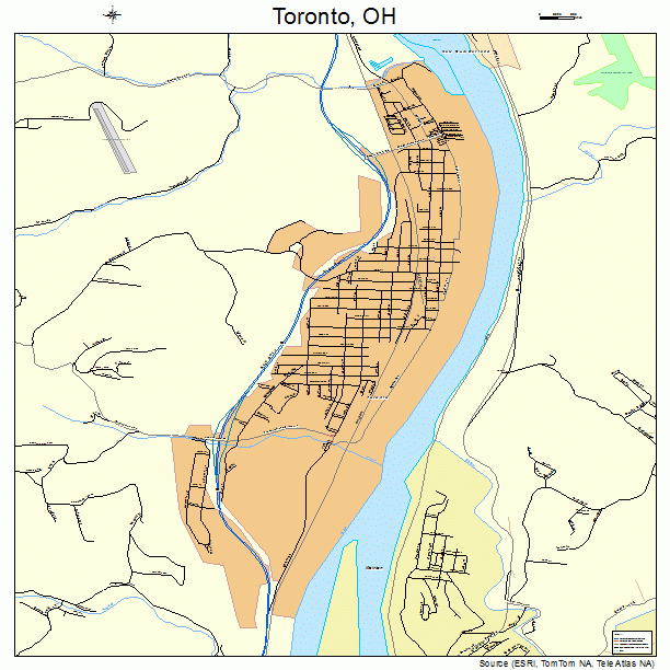 Toronto, OH street map