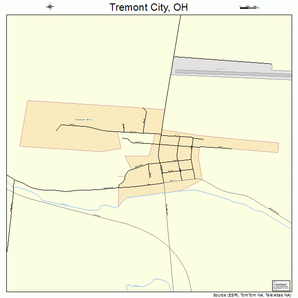 Tremont City, OH street map