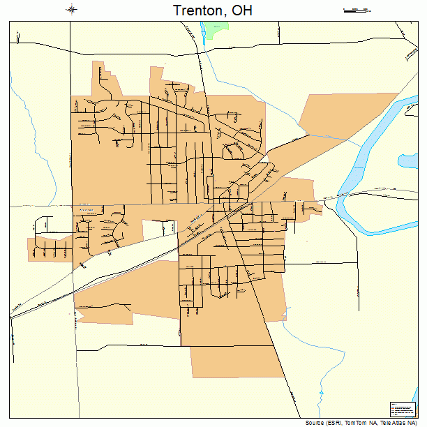 Trenton, OH street map