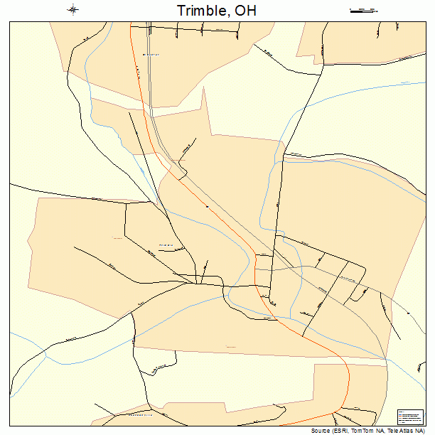 Trimble, OH street map