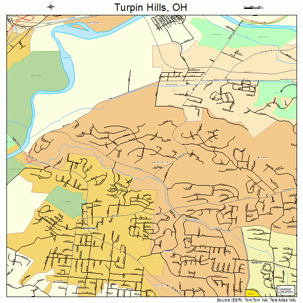 Turpin Hills, OH street map