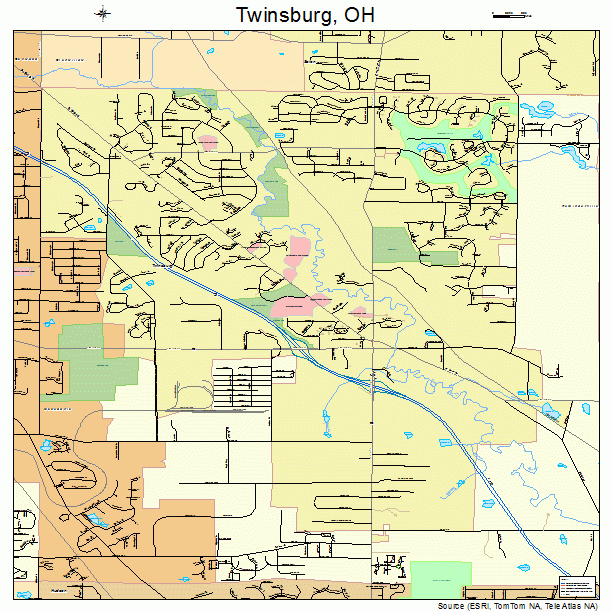 Twinsburg, OH street map