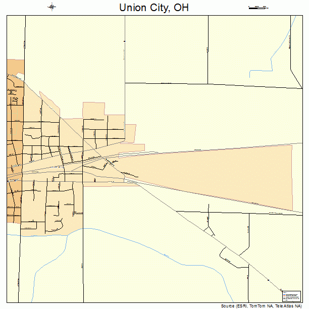 Union City, OH street map