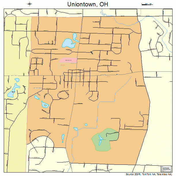 Uniontown, OH street map