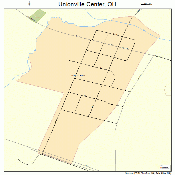 Unionville Center, OH street map