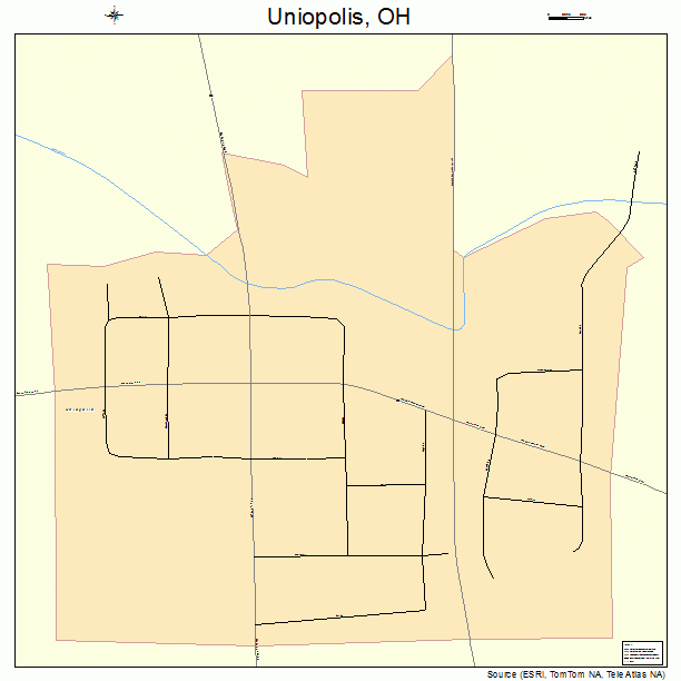 Uniopolis, OH street map