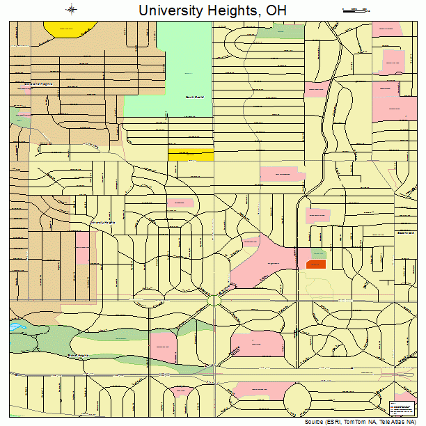 University Heights, OH street map