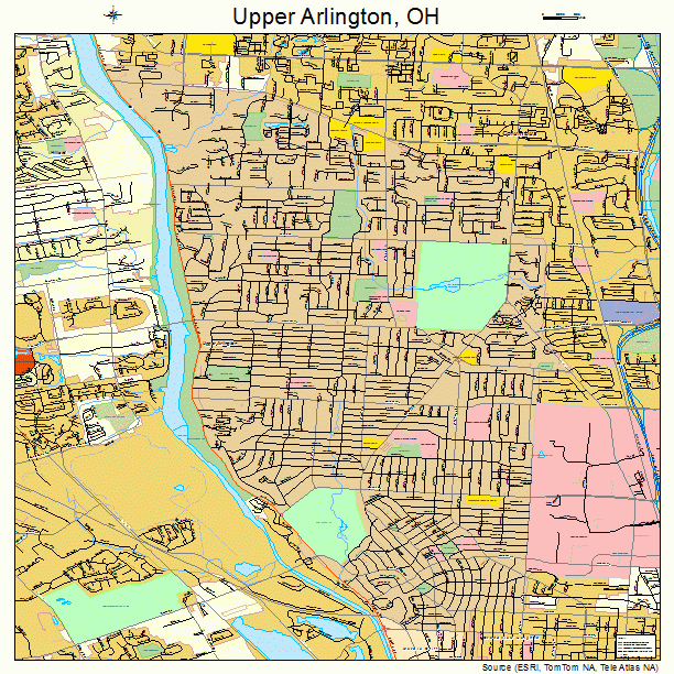 Upper Arlington, OH street map