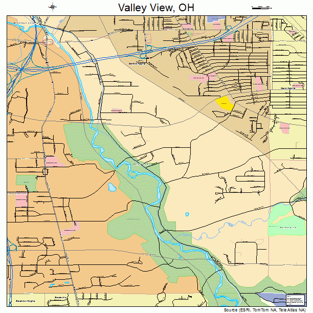 Valley View, OH street map