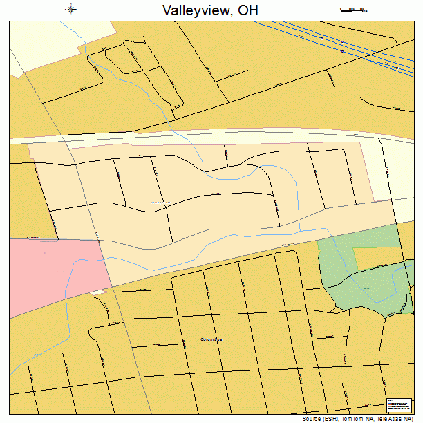 Valleyview, OH street map