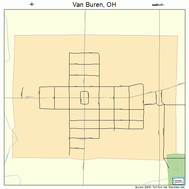 Van Buren, OH street map