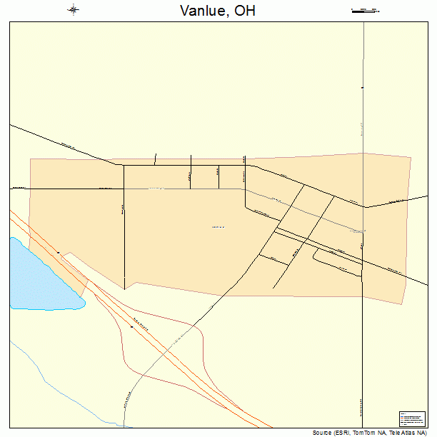 Vanlue, OH street map