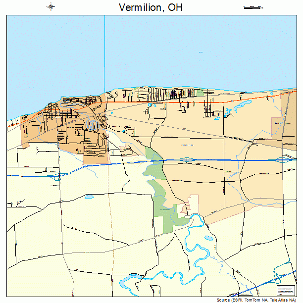 Vermilion, OH street map