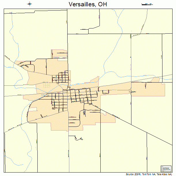 Versailles, OH street map