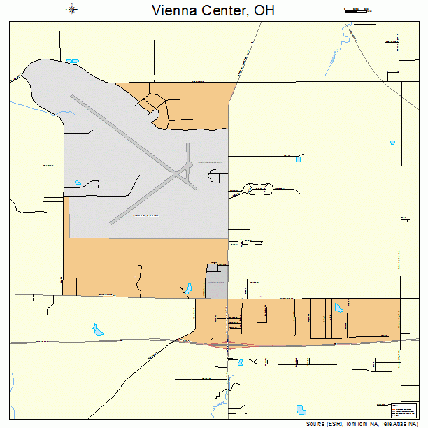 Vienna Center, OH street map