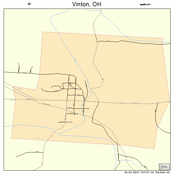 Vinton, OH street map