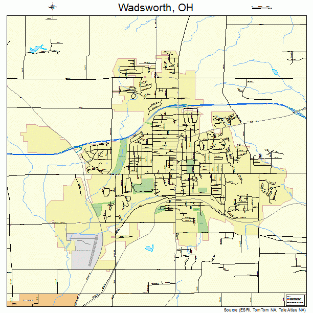 Wadsworth, OH street map