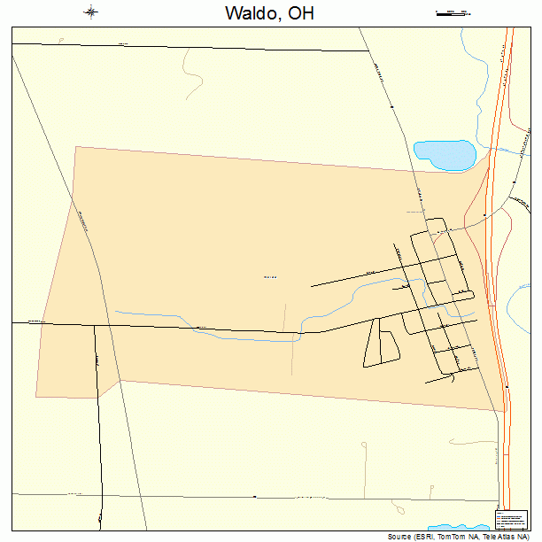 Waldo, OH street map