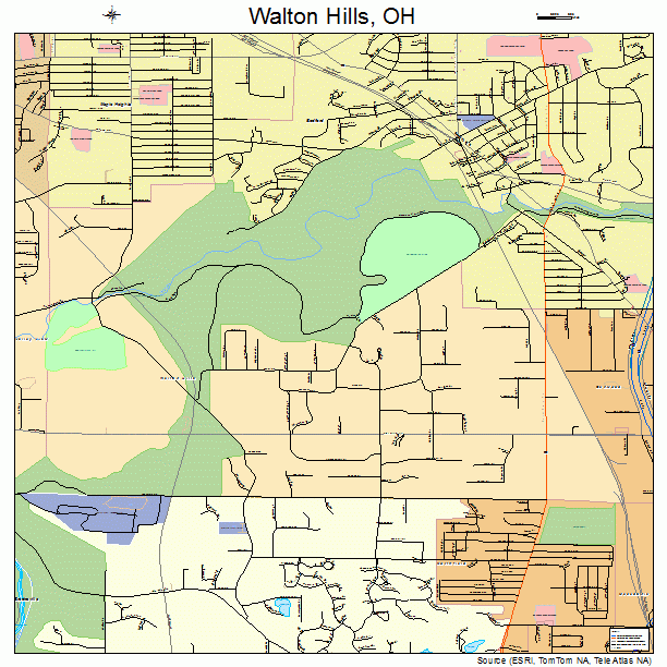 Walton Hills, OH street map