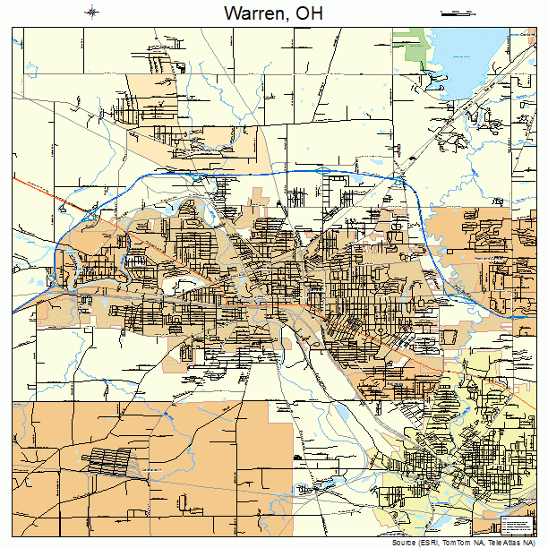 Warren, OH street map