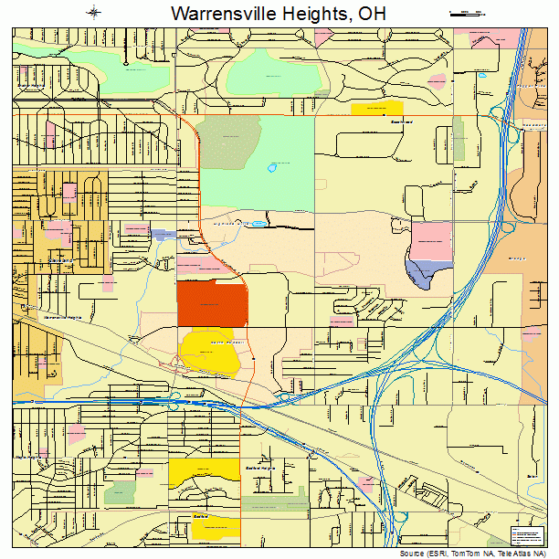 Warrensville Heights, OH street map
