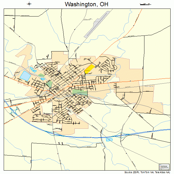 Washington, OH street map