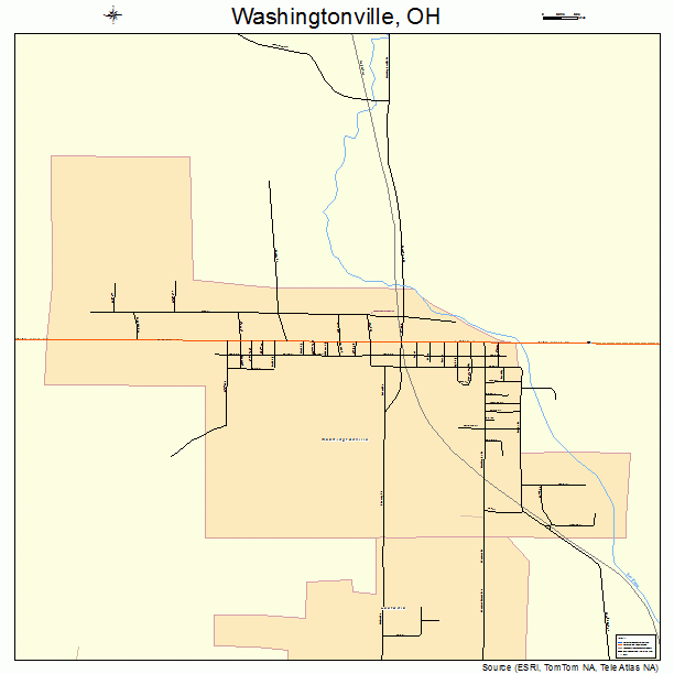 Washingtonville, OH street map