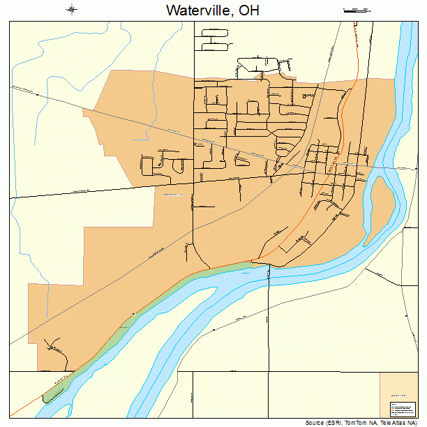 Waterville, OH street map