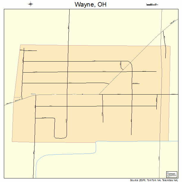 Wayne, OH street map