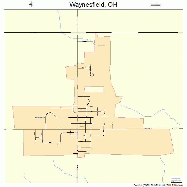 Waynesfield, OH street map