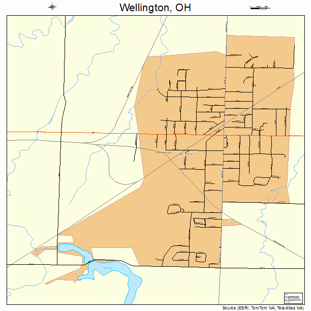 Wellington, OH street map