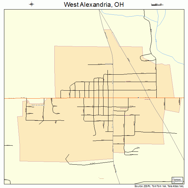 West Alexandria, OH street map