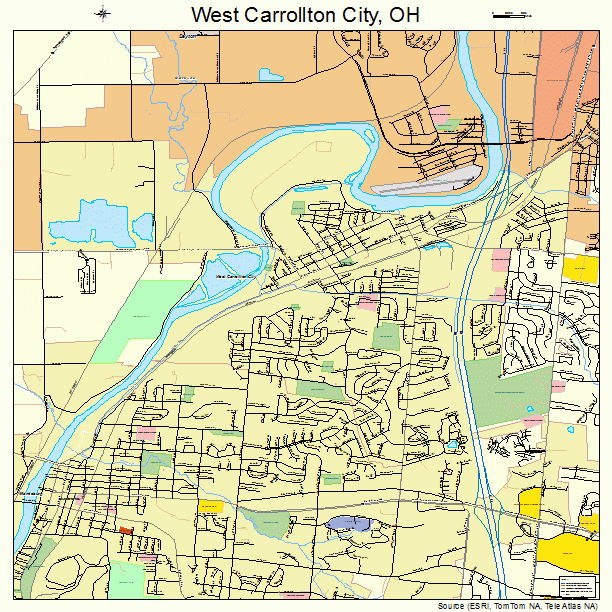 West Carrollton City, OH street map